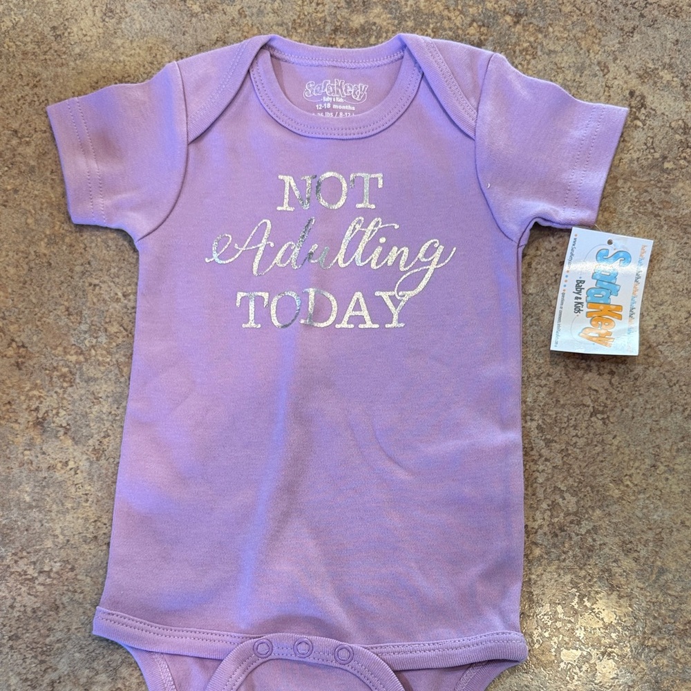 Sara Kety Purple Bodysuit - Not Adulting Today